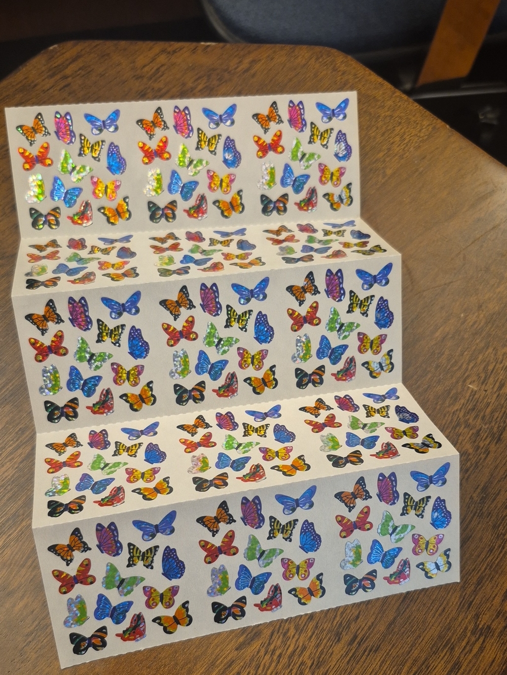 Blank Brand Multicolor Butterfly Stickers Pack